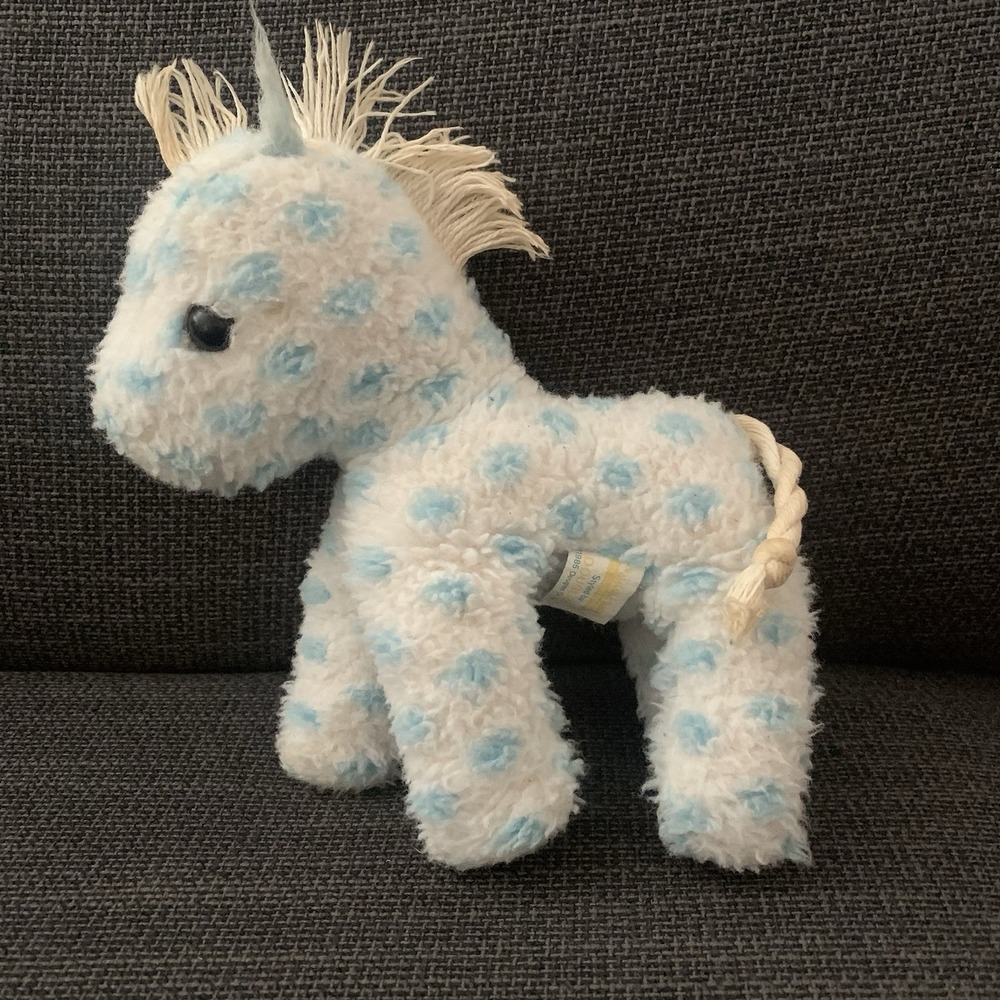 Vintage Douglas Polka Dot Plush Animal Horse‎ Cuddle Rattle